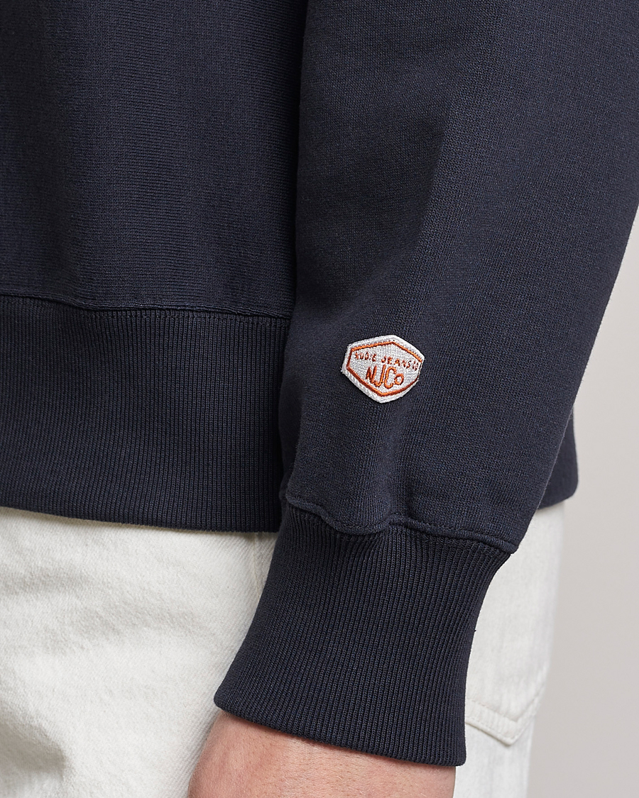 Herre | Gensere | Nudie Jeans | Hasse Crew Neck Sweatshirt Navy