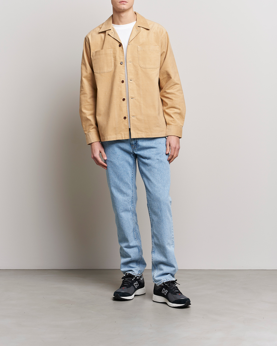 Herre | Skjorter | Nudie Jeans | Vincent Cord Overshirt Faded Sun