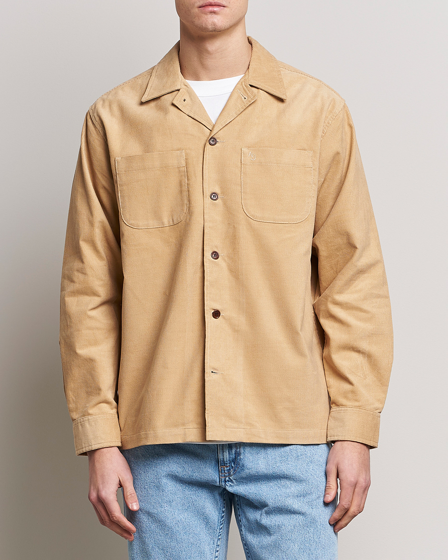 Herre |  | Nudie Jeans | Vincent Cord Overshirt Faded Sun