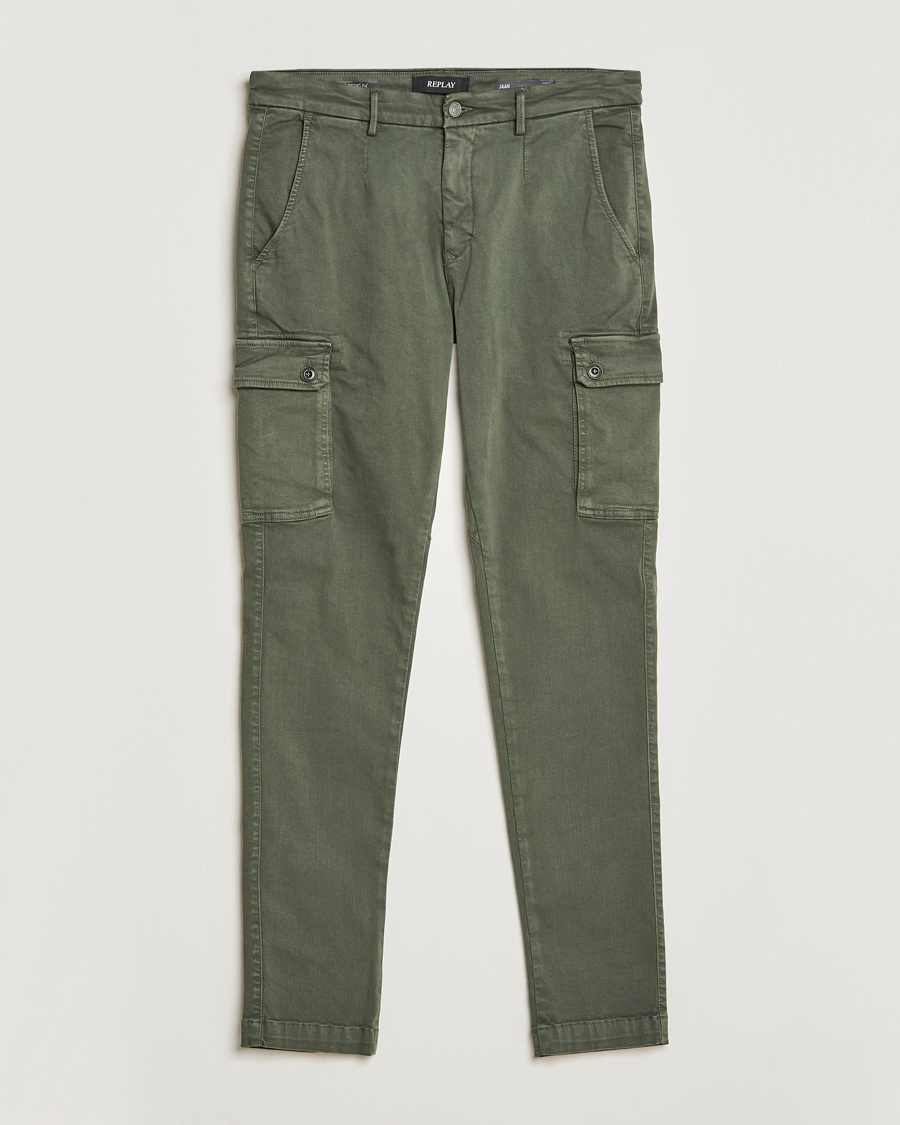 Herre | Bukser | Replay | Anbass Hyperflex X-Lite Cargo Pants Moss Green