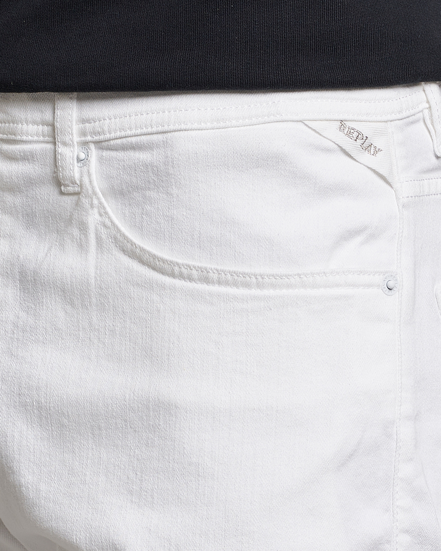 Herre | Shorts | Replay | RBJ901 Super Stretch Jeans Shorts White