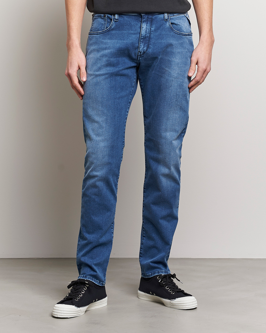 Herre |  | Replay | Sartoriale Regular Fit Hyperflex Jeans Medium Blue