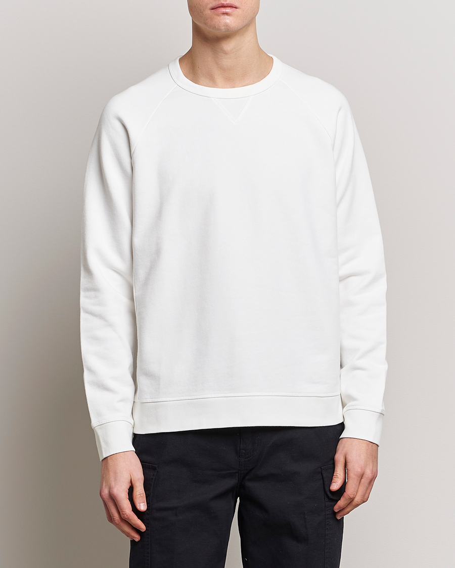 Herre |  | Replay | Sartoriale Jersey Crew Neck Sweatshirt Chalk White