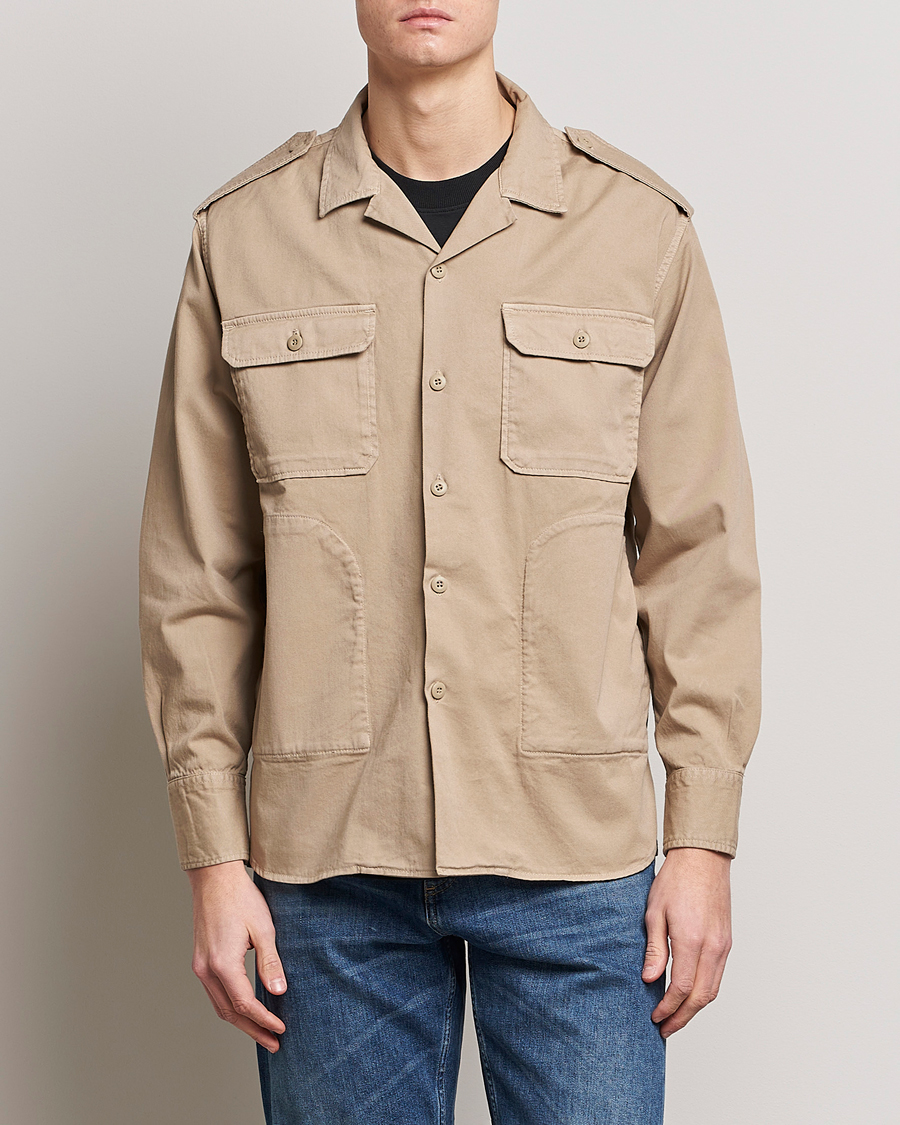 Herre | | Replay | Sartoriale Safari Overshirt Sand