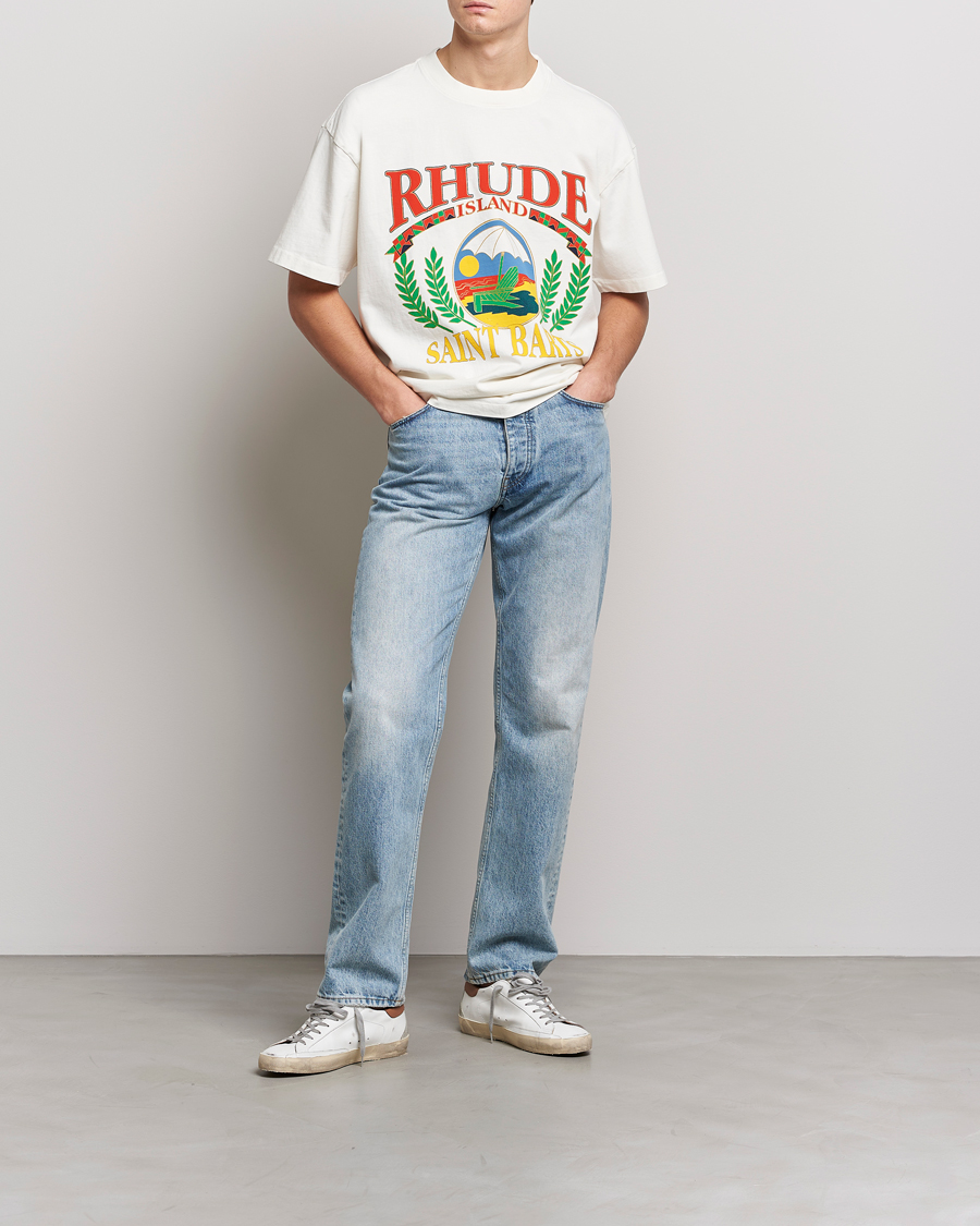 Herre | T-Shirts | Rhude | Beach Chair T-Shirt White