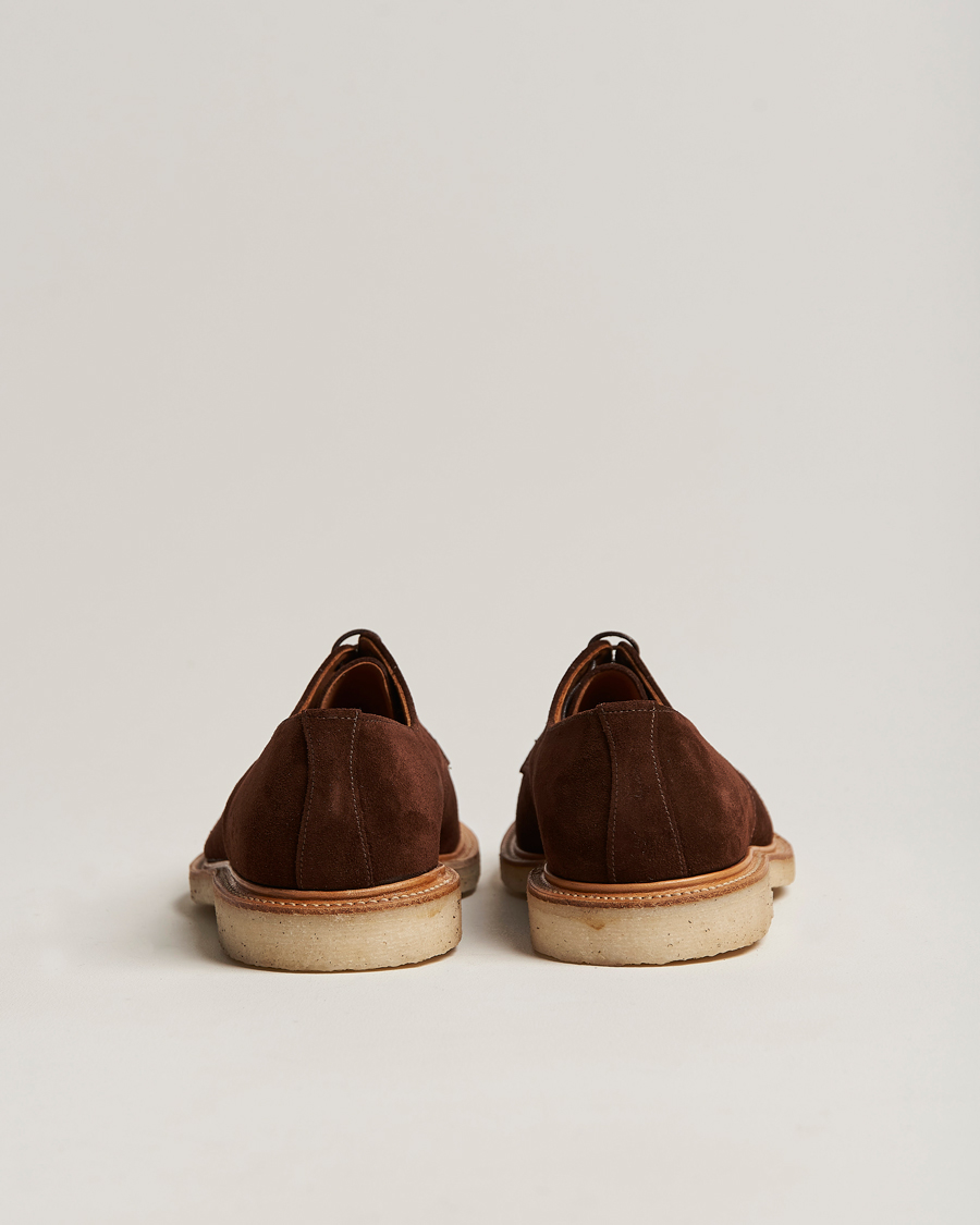 Herre | Sanders Archie Gibson Suede Derby Polo Snuff | Sanders | Archie Gibson Suede Derby Polo Snuff