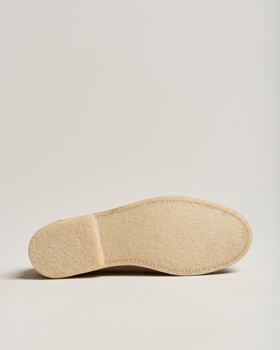 Herre | Sanders Edwin Unlined Suede Penny Loafer Milkshake | Sanders | Edwin Unlined Suede Penny Loafer Milkshake