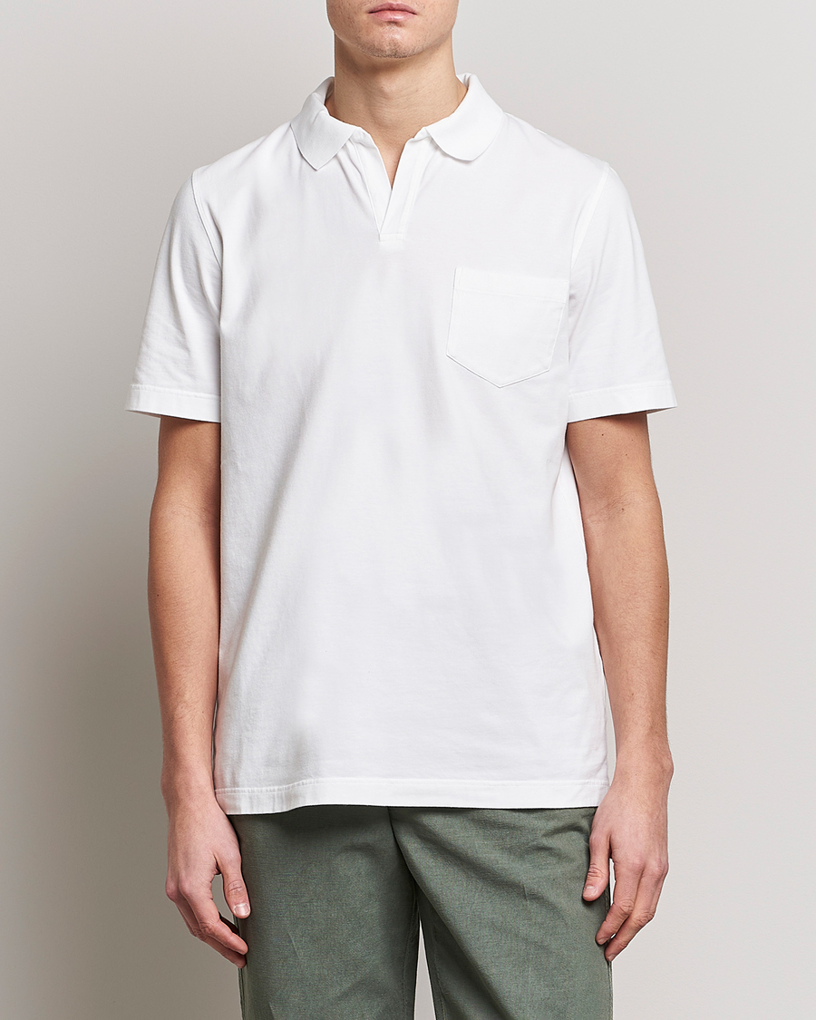Herre |  | SEASE | Short Sleeve Jersey Polo White