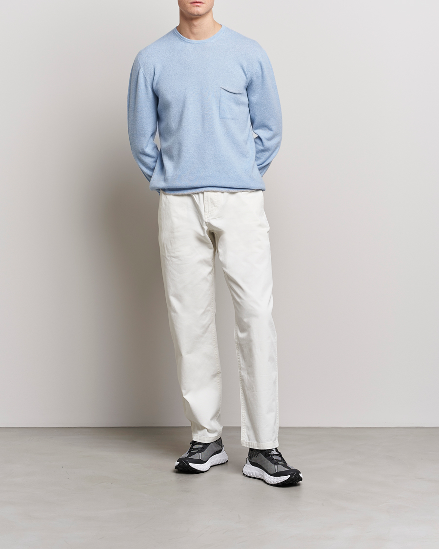 Herre | Gensere | SEASE | Shore 2.0 Cashmere Pullover Sky Blue