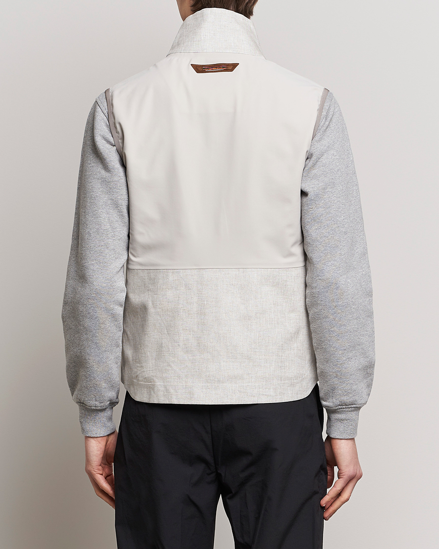 Herre | Vester | SEASE | V-8 Linen Gilet Light Beige