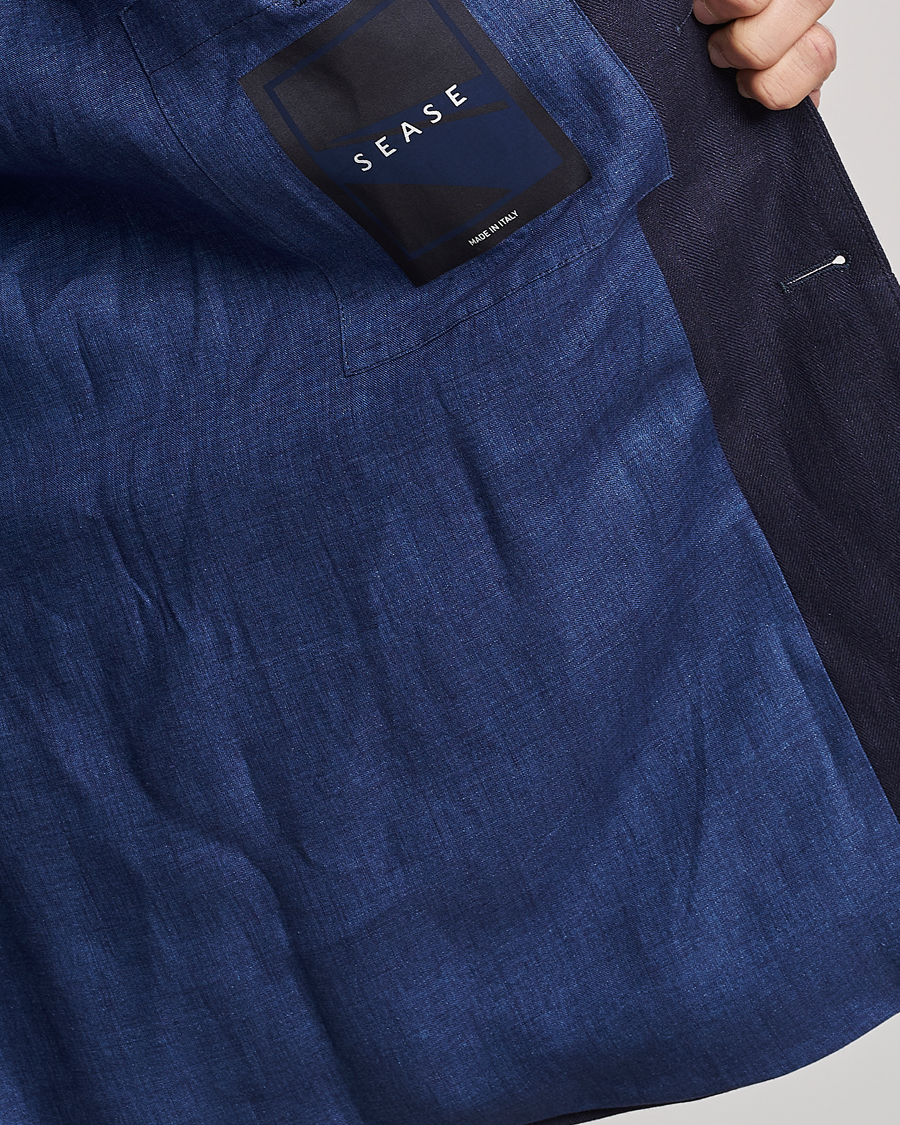 Herre | Dressjakker | SEASE | Elen Linen Blazer Navy