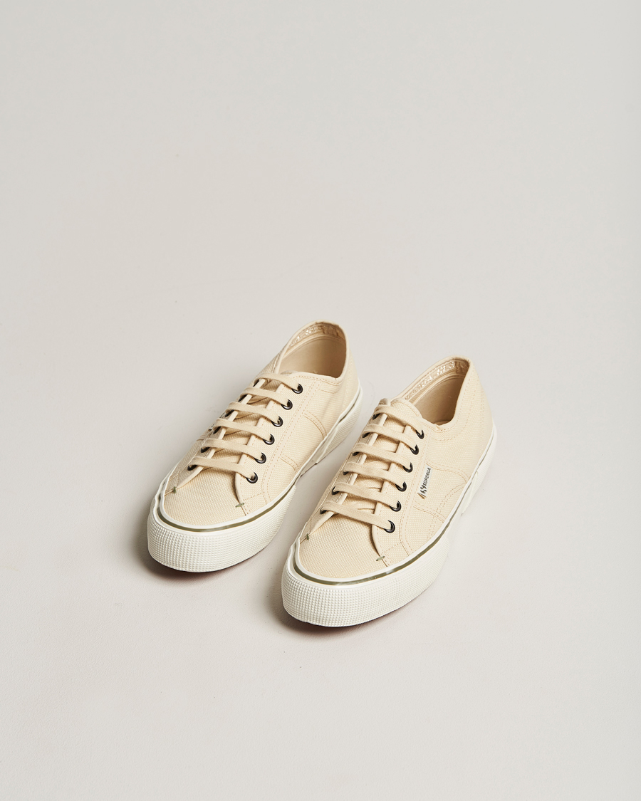 Herre |  | Superga | 2490 Bold Canvas Snearkers Beige Eggshell