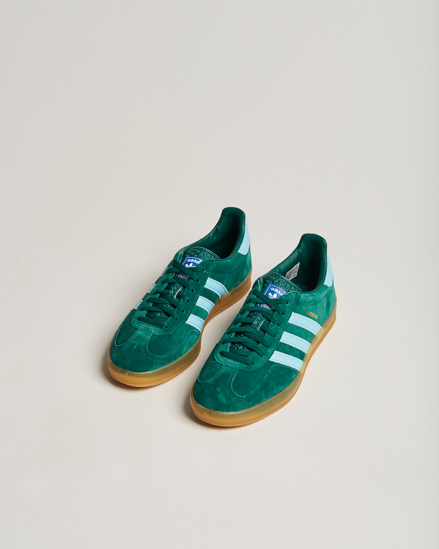Herre |  | adidas Originals | Gazelle Sneaker Green/Sky Blue