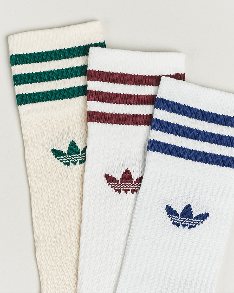 Herre | Undertøy | adidas Originals | 3-Pack Solid Crew Sock White