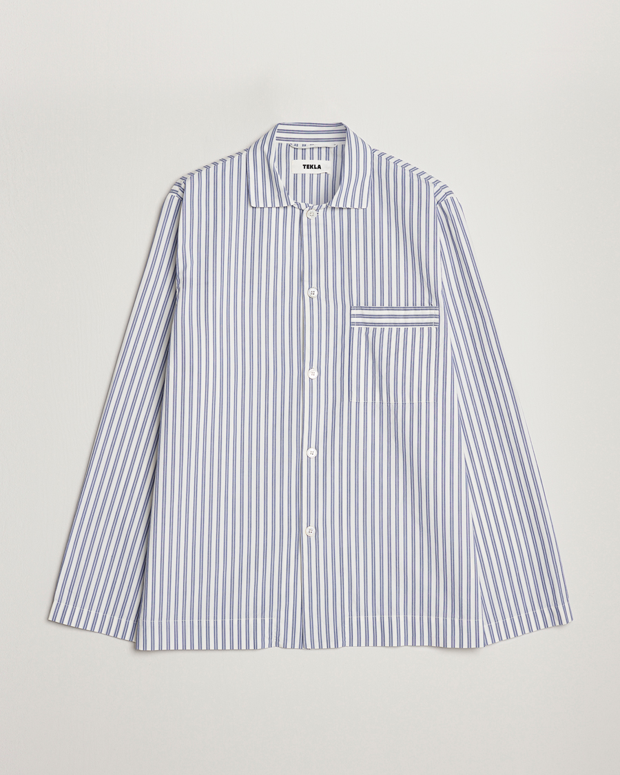 Herre | Pyjamaser og badekåper | Tekla | Poplin Pyjama Shirt Skagen Stripes