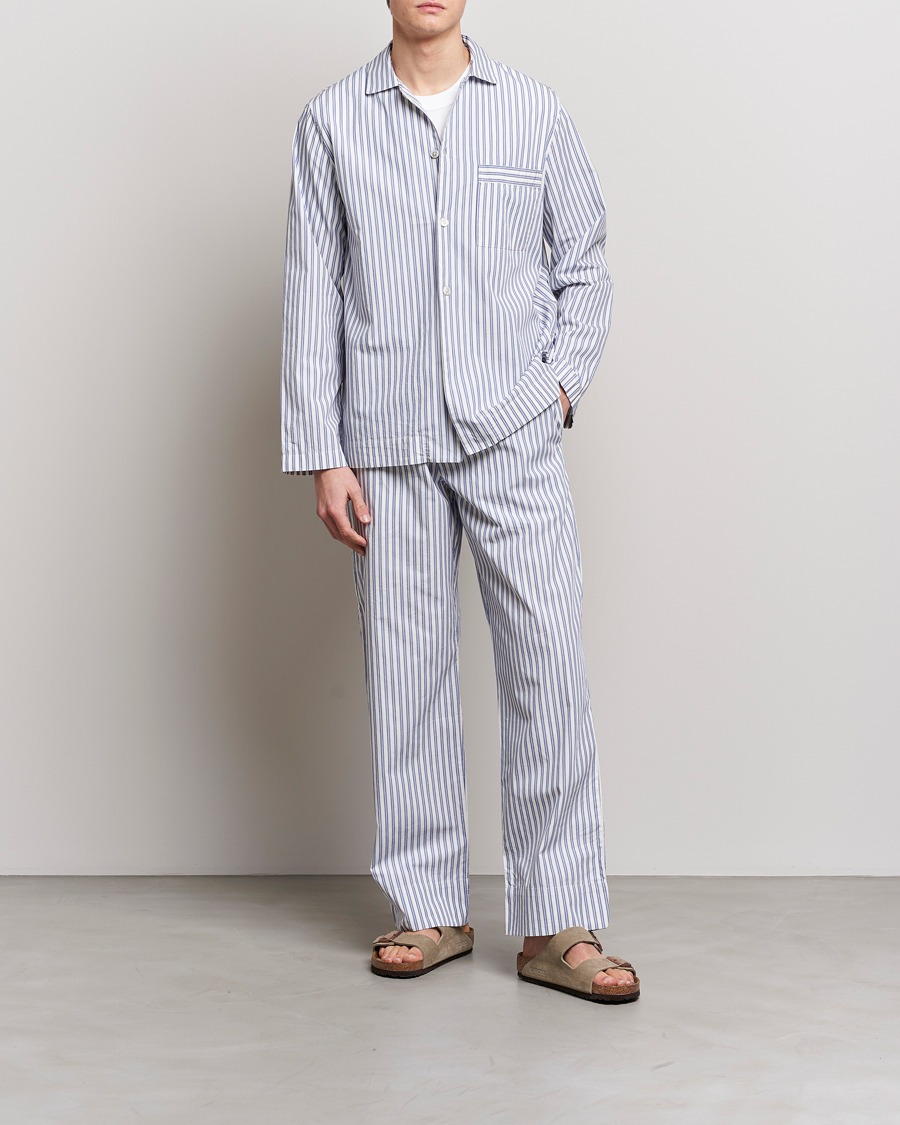 Herre | Pyjamaser og badekåper | Tekla | Poplin Pyjama Shirt Skagen Stripes