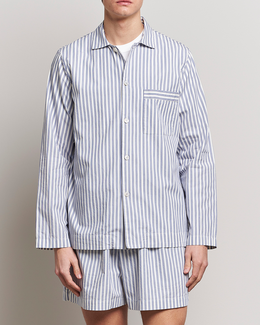 Herre | Pyjamaser | Tekla | Poplin Pyjama Shirt Skagen Stripes