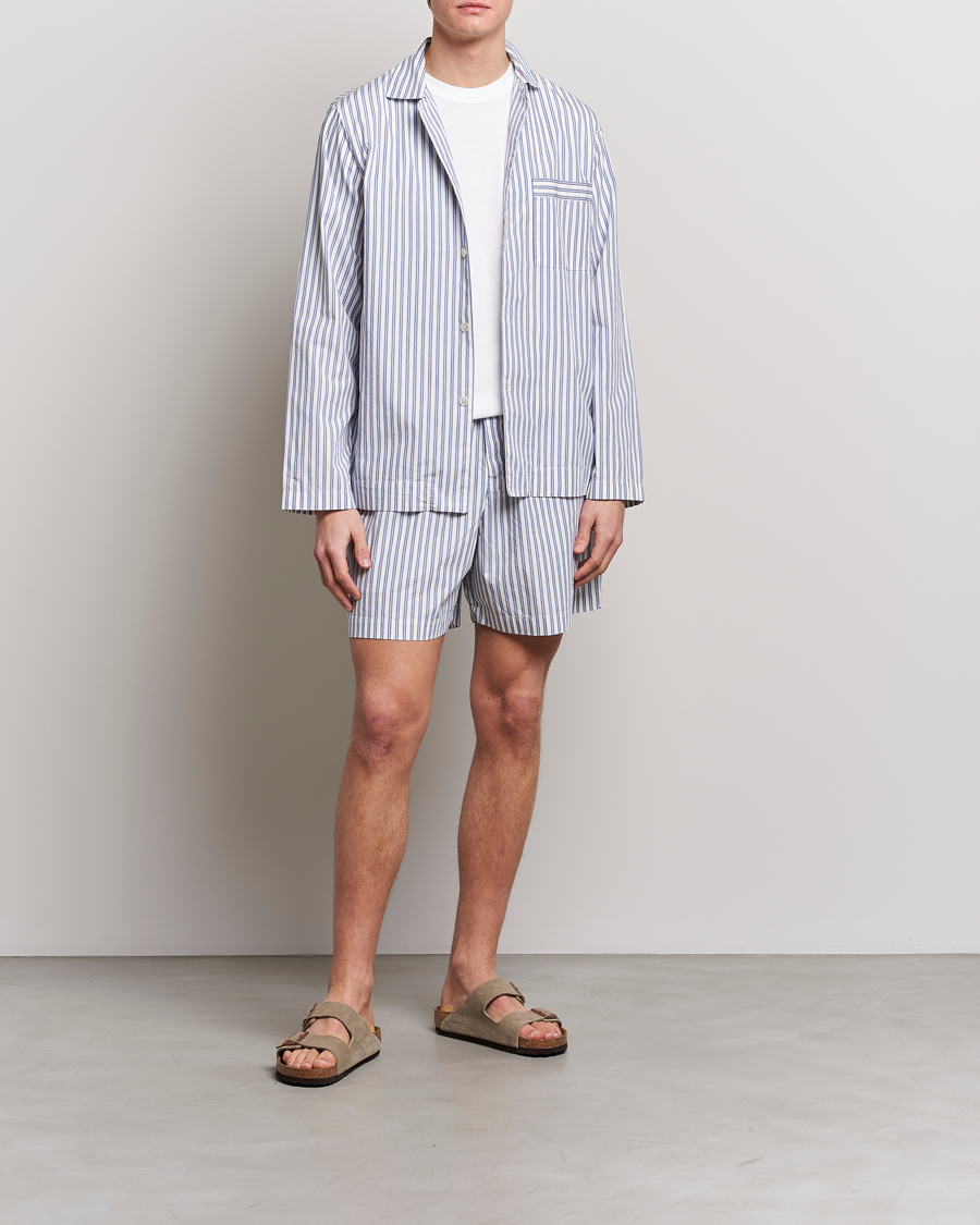 Herre | Pyjamaser og badekåper | Tekla | Poplin Pyjama Shorts Skagen Stripes