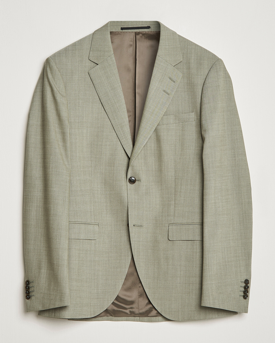 Herre | Dressjakker | Tiger of Sweden | Jamonte Wool Blazer Uniform Green