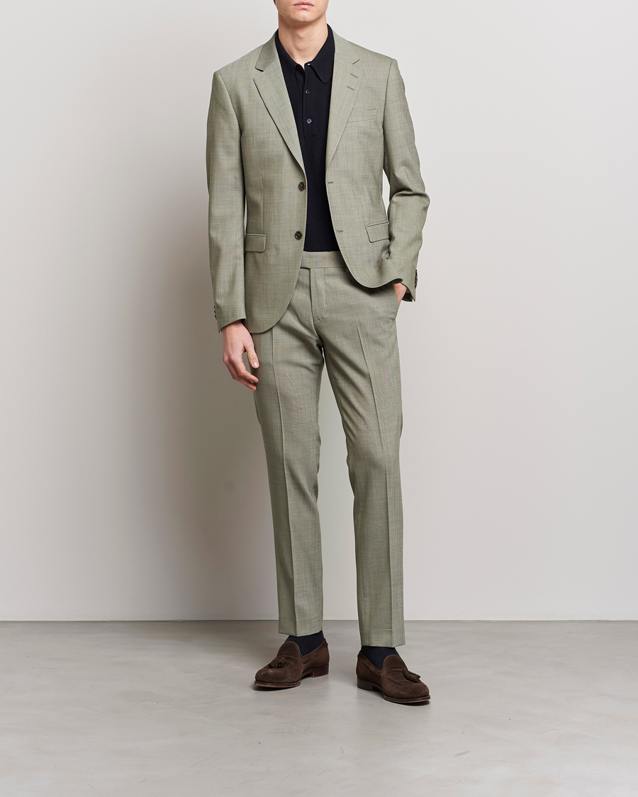 Herre | Dressjakker | Tiger of Sweden | Jamonte Wool Blazer Uniform Green