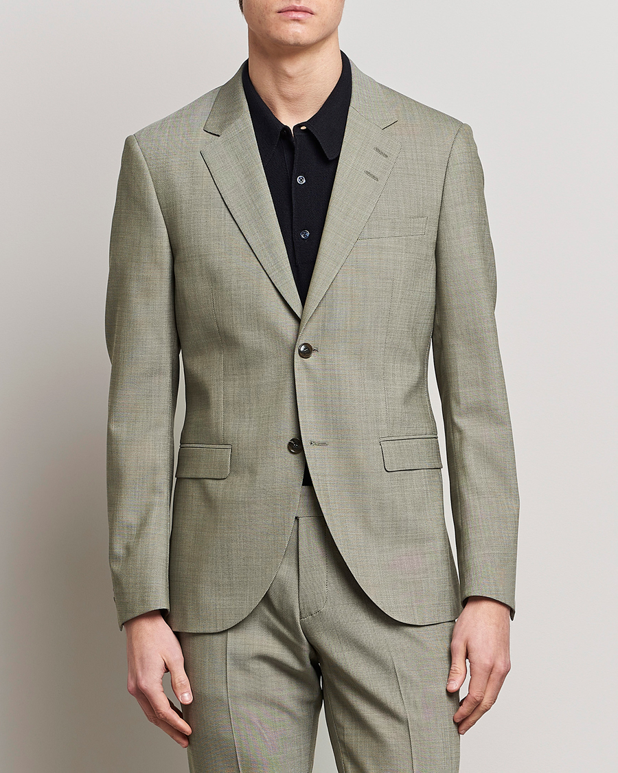 Herre | Dressjakker | Tiger of Sweden | Jamonte Wool Blazer Uniform Green
