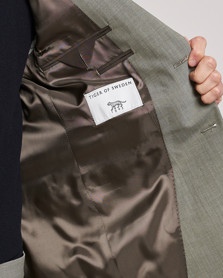 Herre | Dressjakker | Tiger of Sweden | Jamonte Wool Blazer Uniform Green