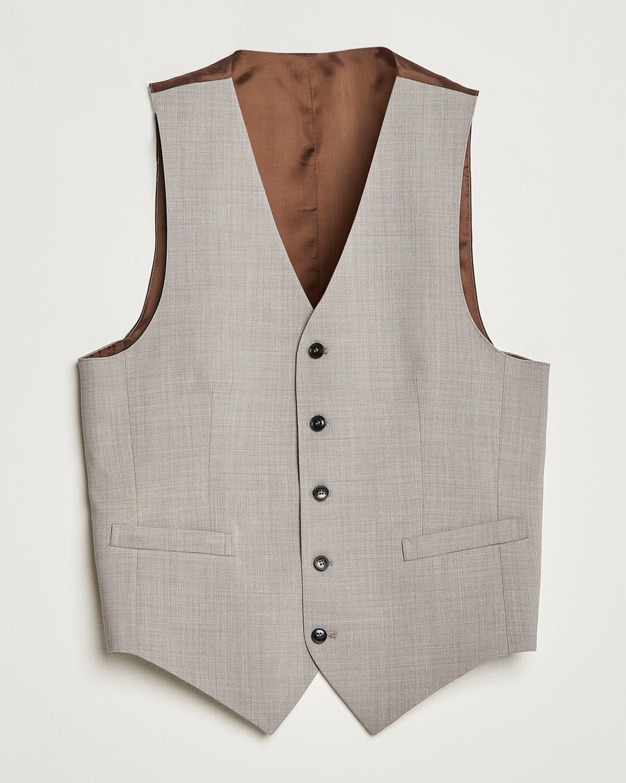 Herre | Dressjakker | Tiger of Sweden | Wade Wool Waistcoat Irish Cream