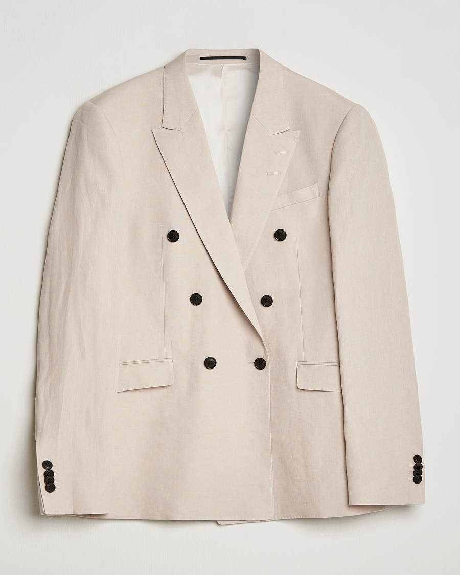Herre | Dressjakker | Tiger of Sweden | Heldin Linen Blazer Cream Sand