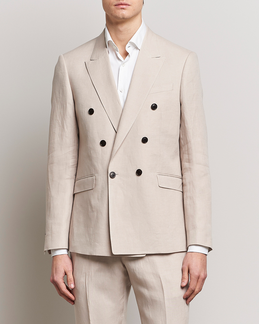 Herre |  | Tiger of Sweden | Heldin Linen Blazer Cream Sand