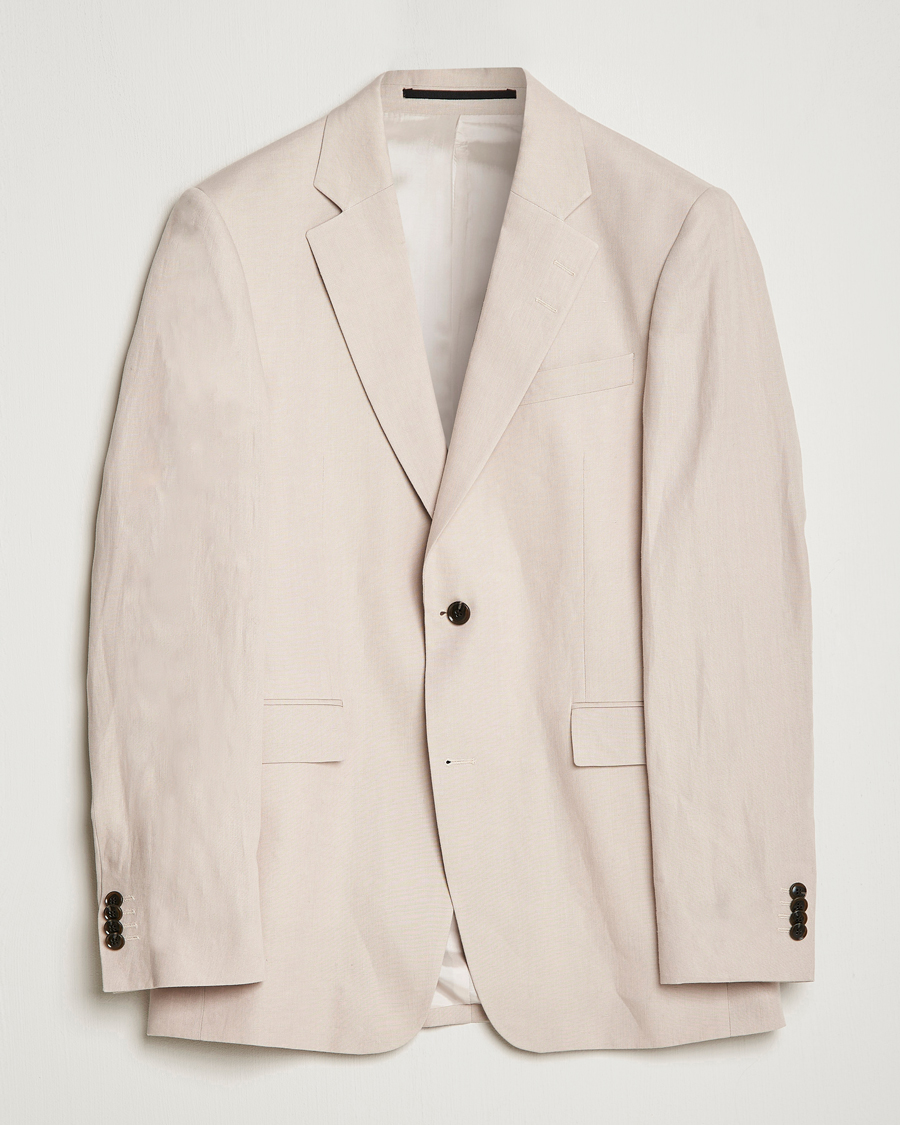 Herre | Dressjakker | Tiger of Sweden | Justin Linen Blazer Cream Sand