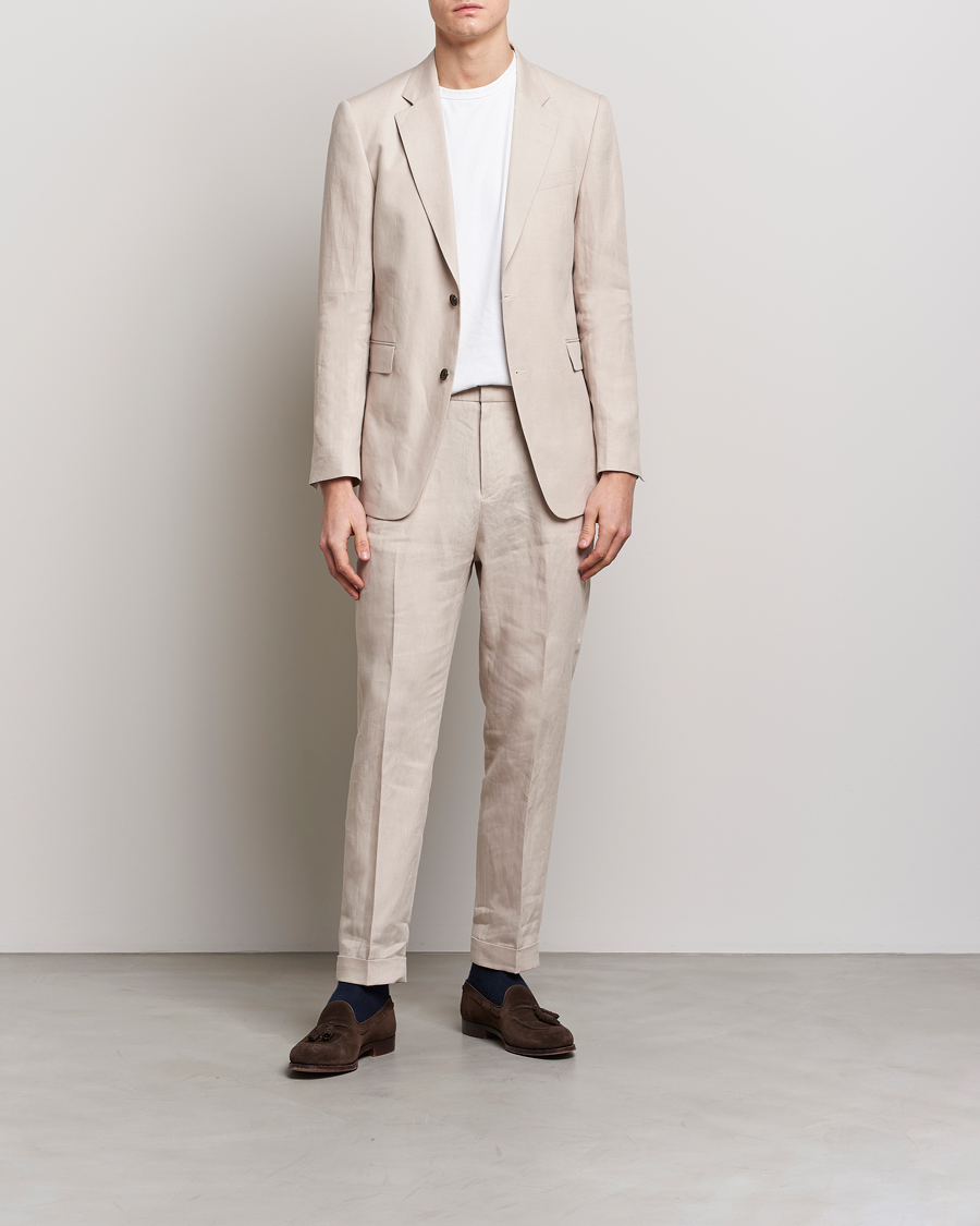 Herre | Dressjakker | Tiger of Sweden | Justin Linen Blazer Cream Sand