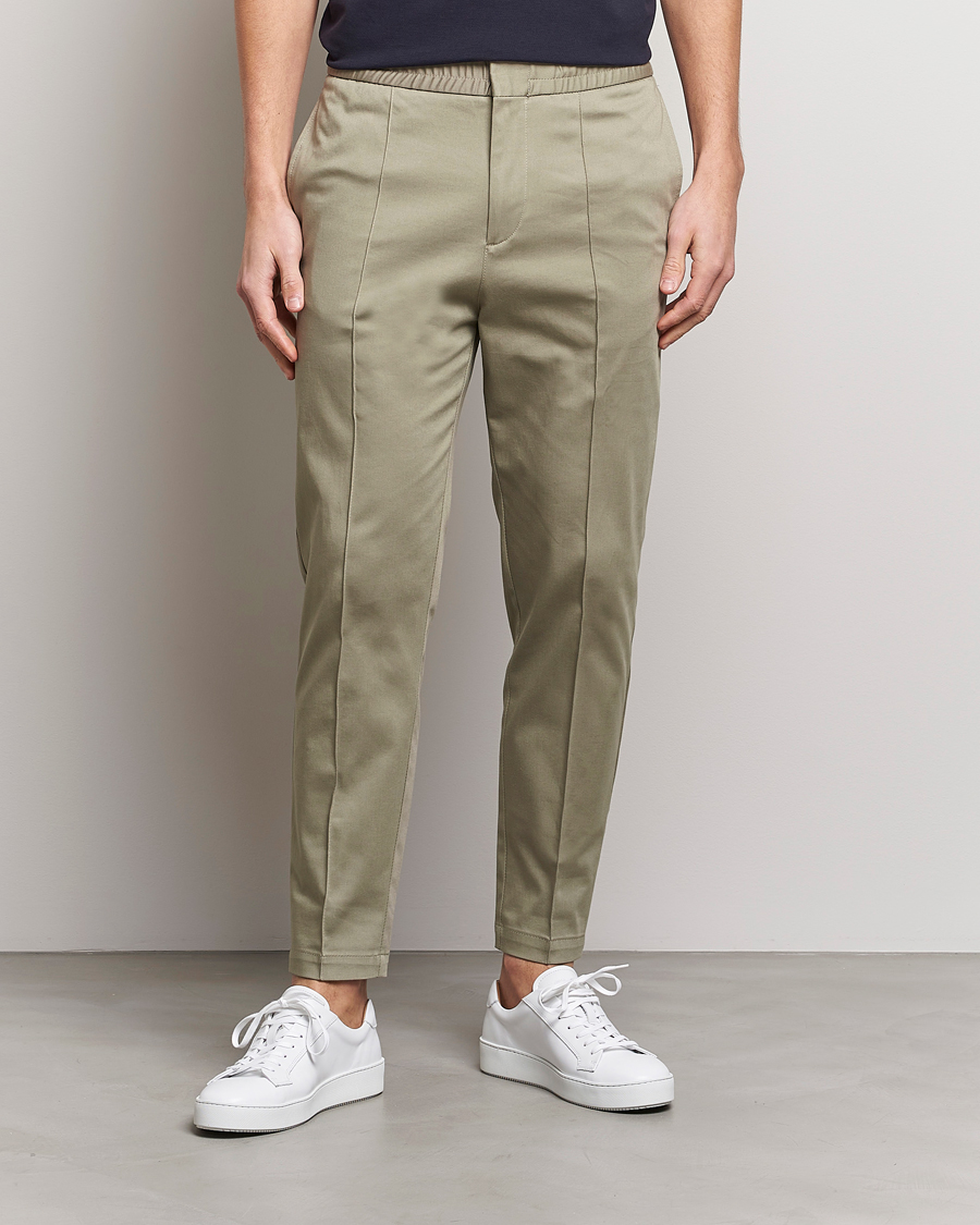 Herre | Bukser | Tiger of Sweden | Sosa Cotton Trousers Dusty Green