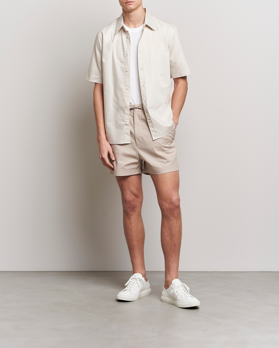 Herre | Shorts | Tiger of Sweden | Birch Linen Shorts Cream Sand