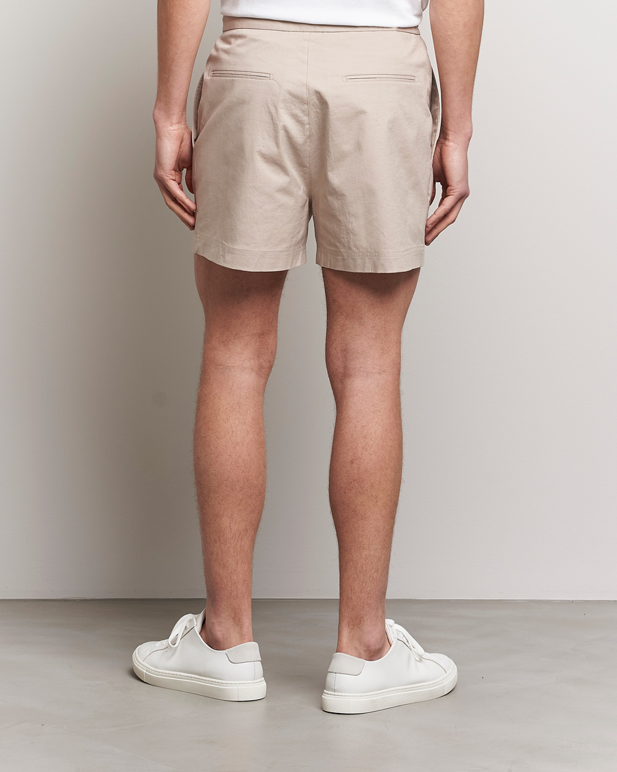 Herre | Shorts | Tiger of Sweden | Birch Linen Shorts Cream Sand