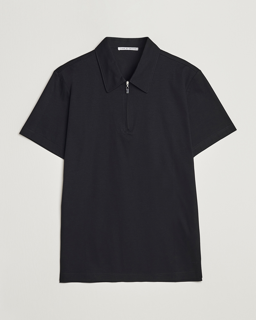 Herre | Skjorter | Tiger of Sweden | Laron Mercerized Cotton Shirt Black