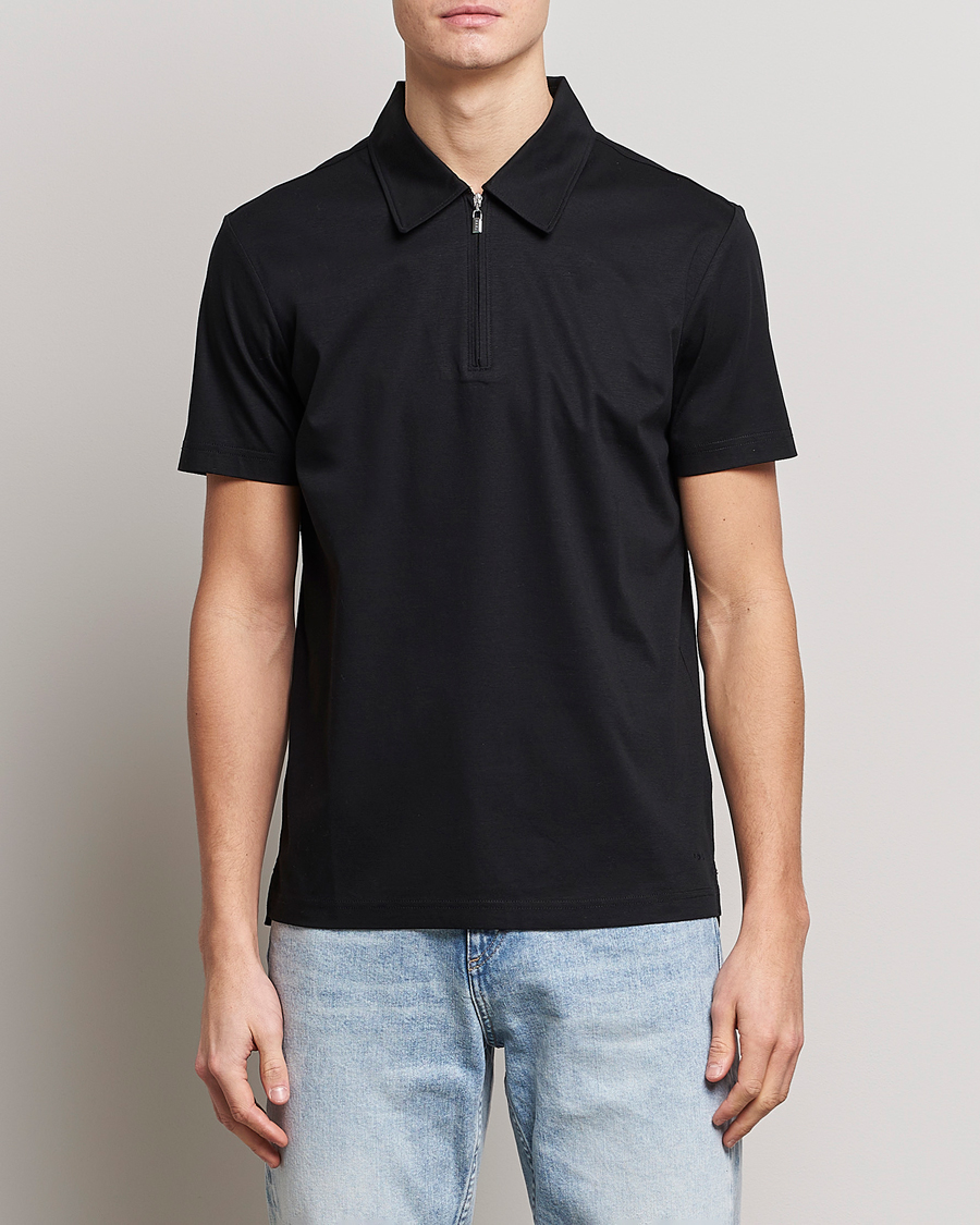 Herre |  | Tiger of Sweden | Laron Mercerized Cotton Shirt Black