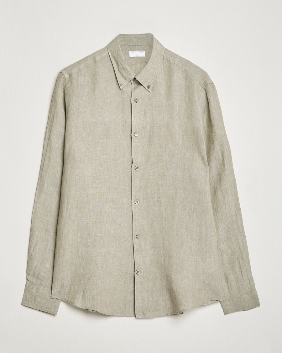 Herre | Skjorter | Tiger of Sweden | Sankt Linen Shirt Shadow
