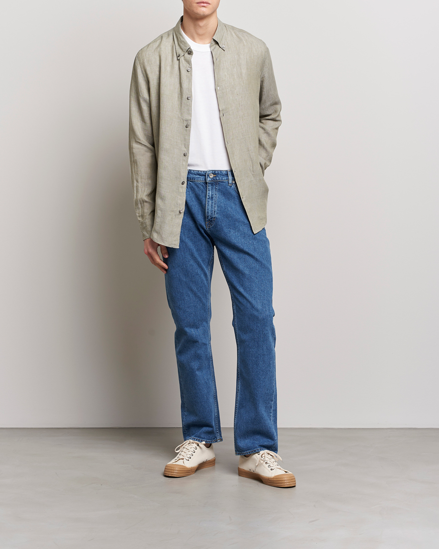 Herre | Skjorter | Tiger of Sweden | Sankt Linen Shirt Shadow
