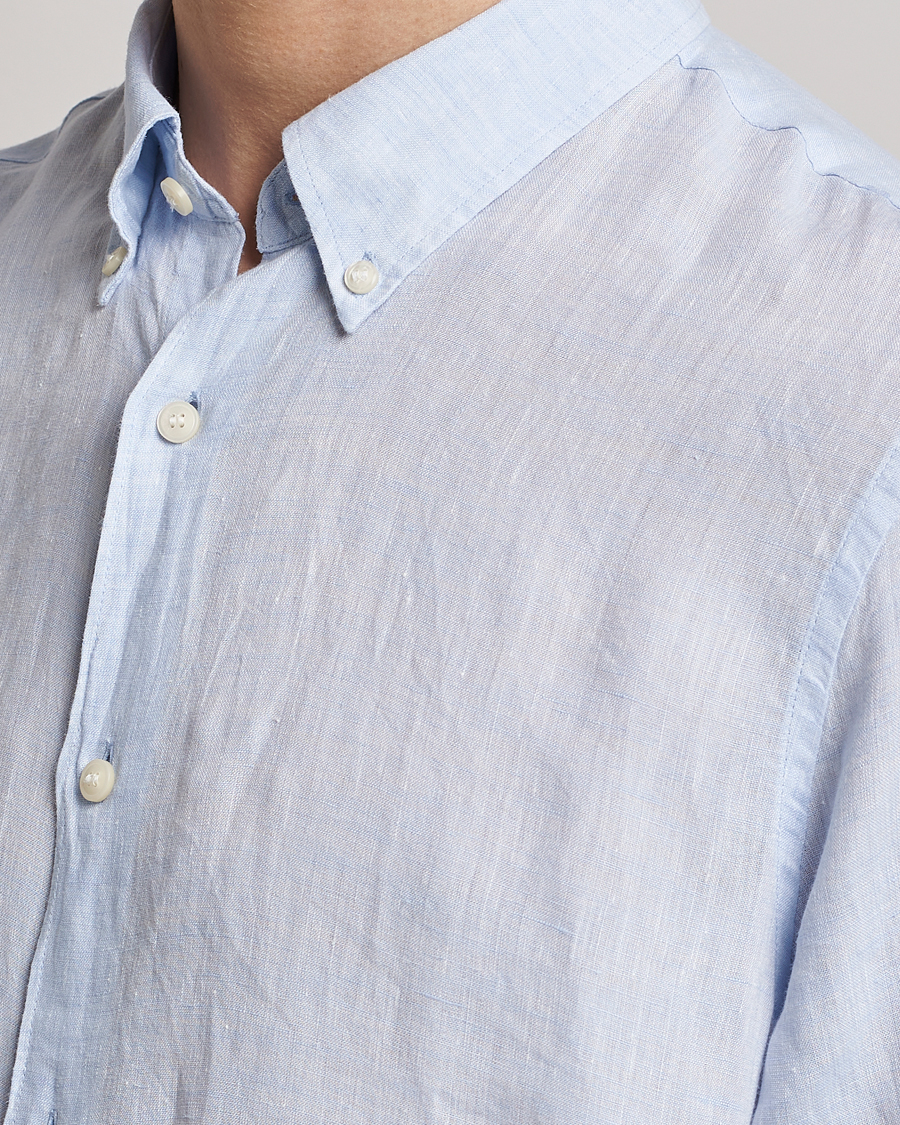 Herre | Skjorter | Tiger of Sweden | Sankt Linen Shirt Light Blue