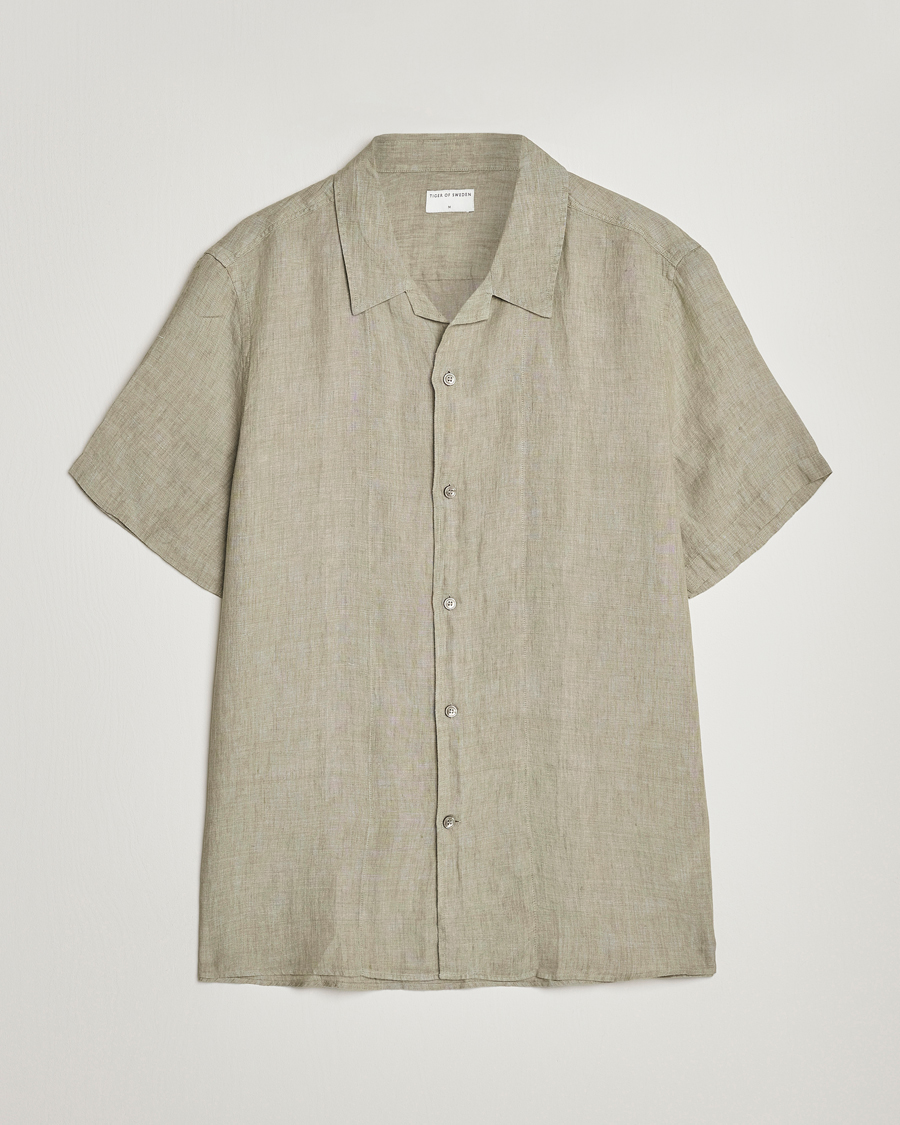 Herre | Skjorter | Tiger of Sweden | Riccerdo Linen Shirt Shadow