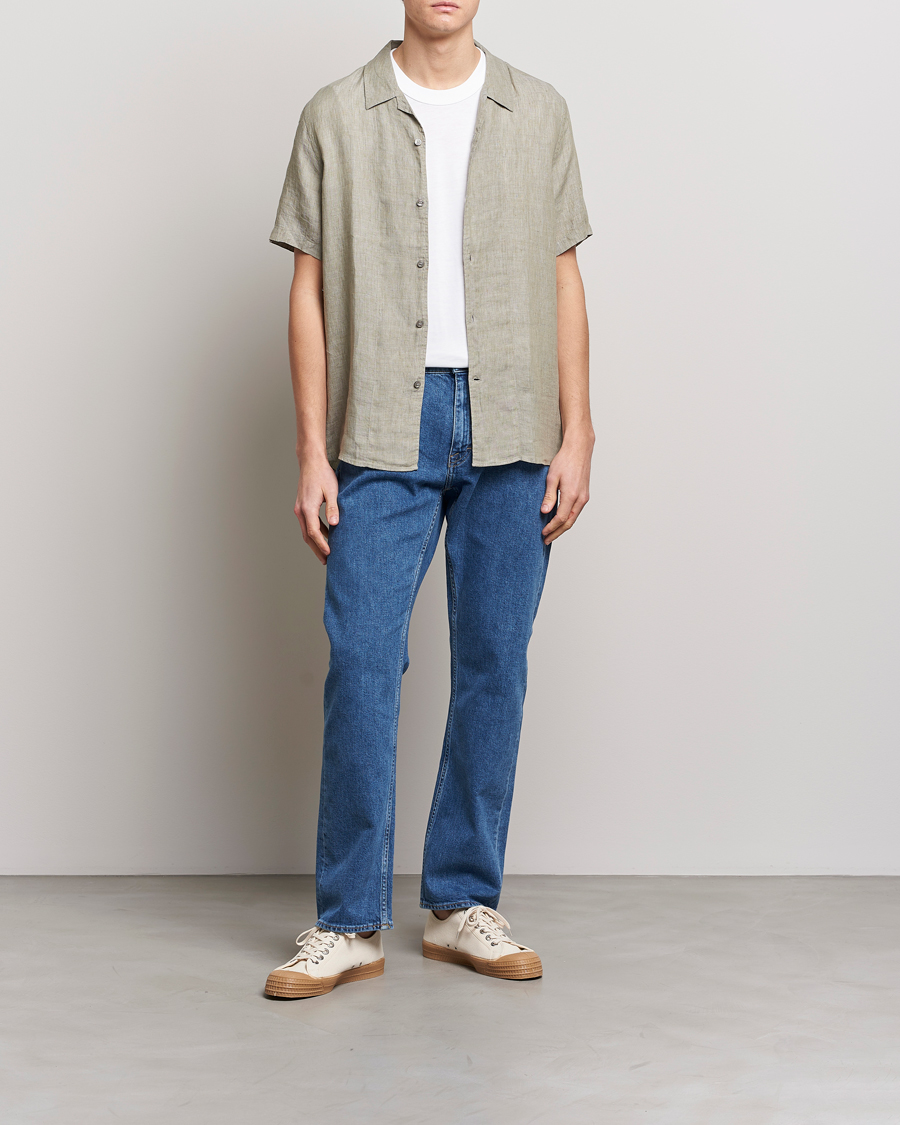 Herre | Skjorter | Tiger of Sweden | Riccerdo Linen Shirt Shadow