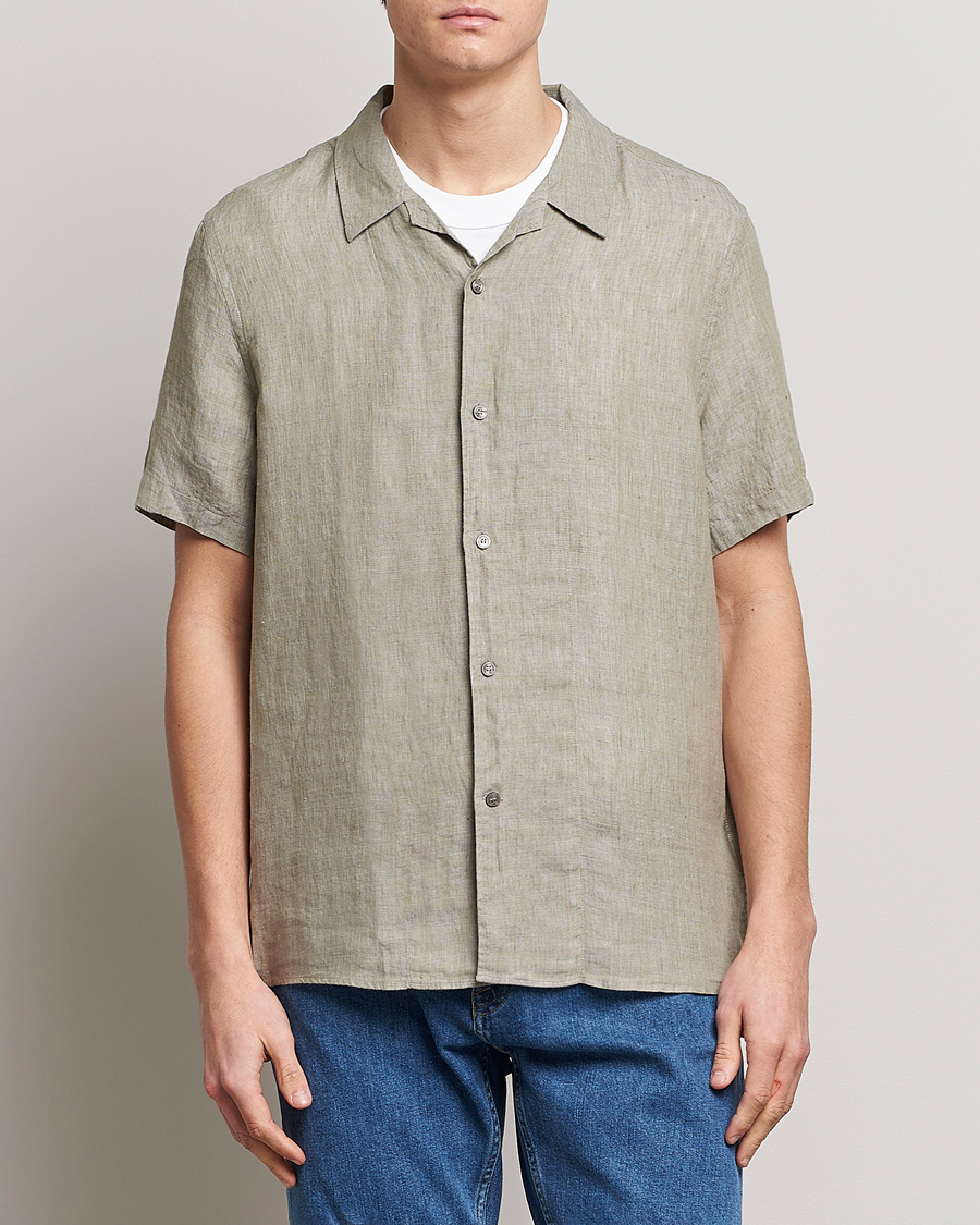 Herre |  | Tiger of Sweden | Riccerdo Linen Shirt Shadow