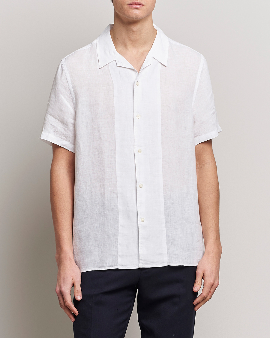 Herre | Skjorter | Tiger of Sweden | Riccerdo Linen Shirt Pure White