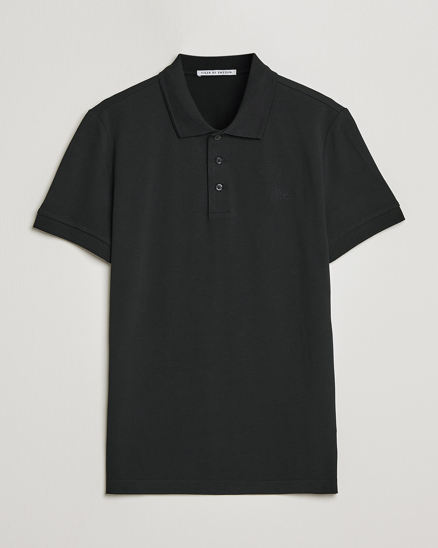 Herre | Pikéer | Tiger of Sweden | Diaros Cotton Pique Black