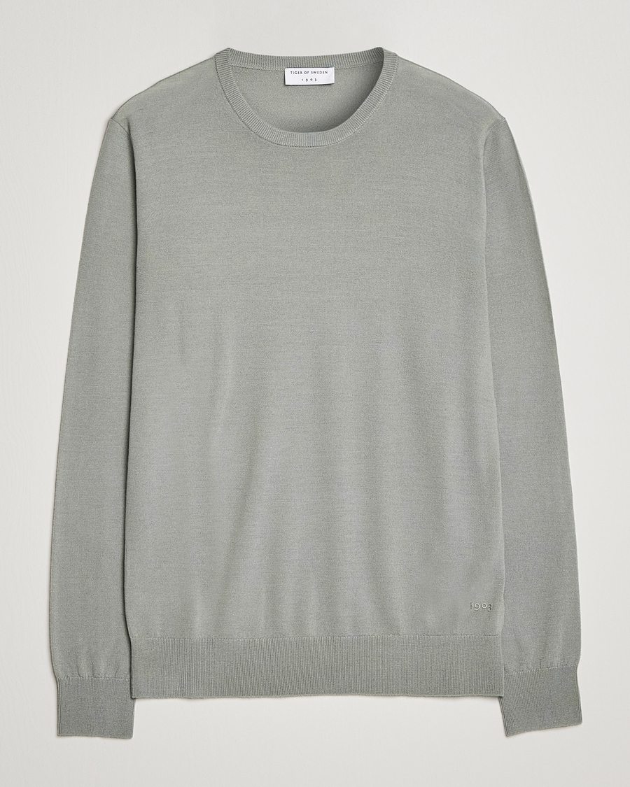 Herre | Gensere | Tiger of Sweden | Nichols Extra Fine Merino Crew Neck Shadow