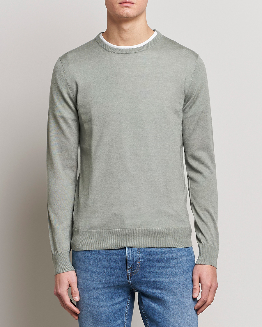 Herre | Gensere | Tiger of Sweden | Nichols Extra Fine Merino Crew Neck Shadow
