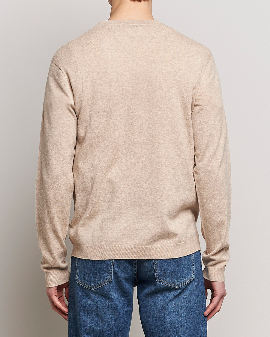 Herre | Gensere | Tiger of Sweden | Pernell Extra Fine Merino V-Neck Beige Melange