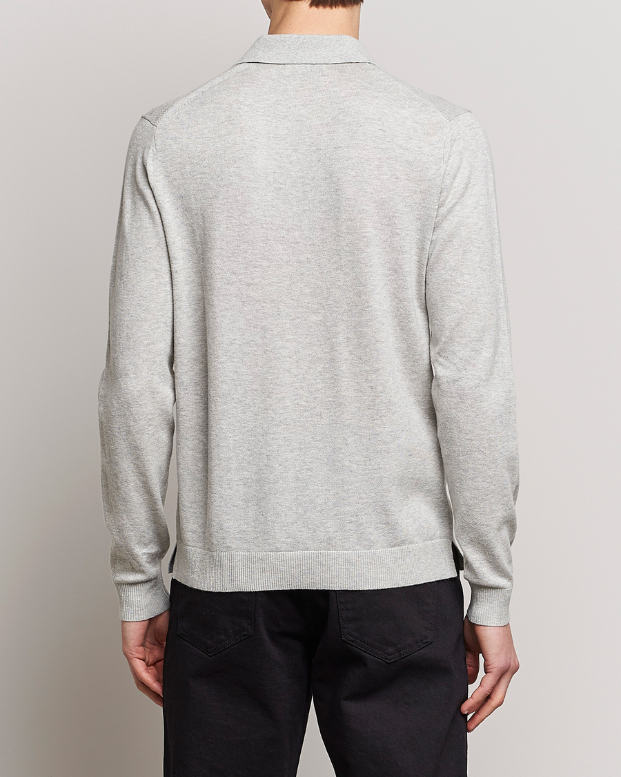 Herre | Gensere | Tiger of Sweden | Orbit Merino Wool Half Zip Light Grey Melange