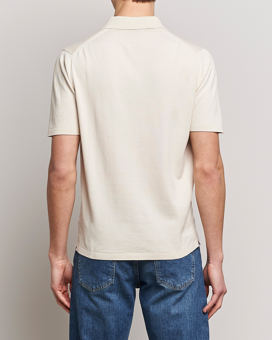 Herre | Pikéer | Tiger of Sweden | Orbit Cotton Half Zip Light Ivory