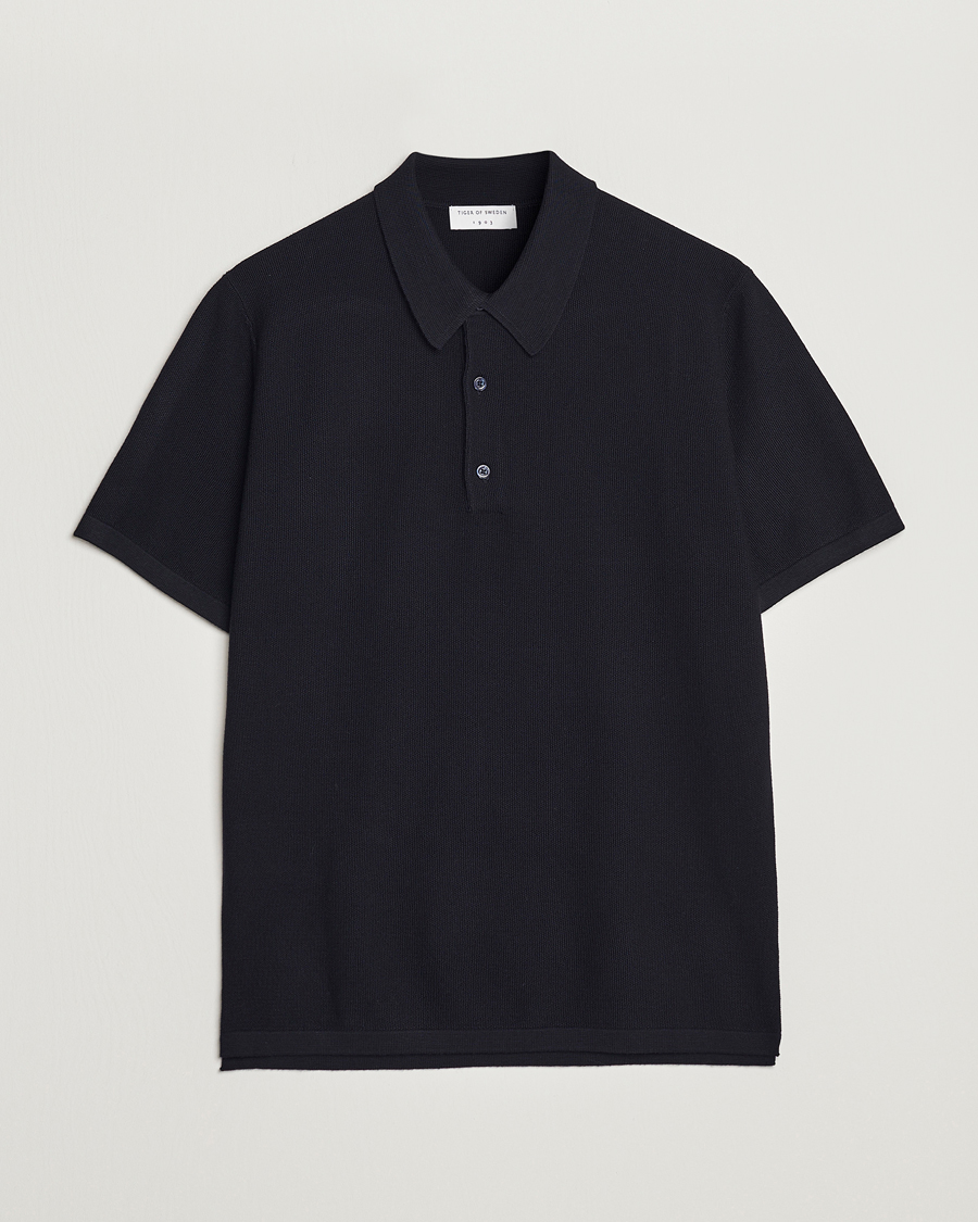 Herre | Gensere | Tiger of Sweden | Jenkim Knitted Pique Dark Ink